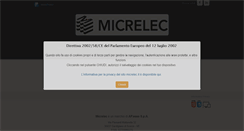 Desktop Screenshot of micrelec.it
